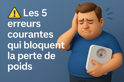 Les 5 erreurs courantes qui bloquent la perte de poids